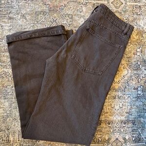 Zara straight leg cuffed denim